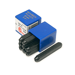ナンバーパンチセット 9ピース 6mm(19-006)の画像